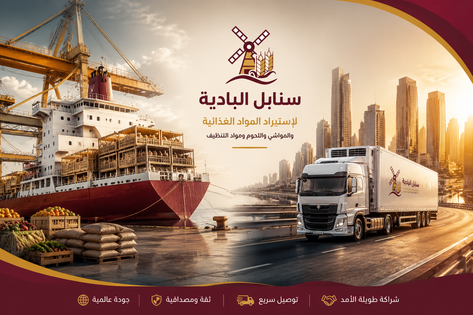 سنابل البادية - الاستيراد والتوزيع